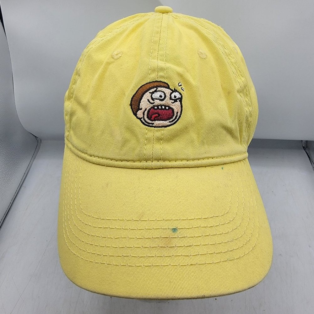 Rick And Morty Yellow Hat Cap Bioworld Casual Lightweight Comfort Athletic
